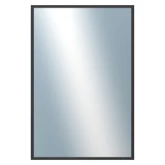 DANTIK - Zrkadlo v ráme - rozmery s rámom cca 80x120 cm z hliníka čiernej farby - P05-021 (7005021)
