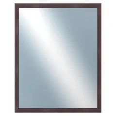DANTIK - Zarámované zrkadlo - rozmer s rámom cca 40x50 cm z lišty FC hnedá vysoká (2184)