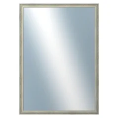 DANTIK - Zarámované zrkadlo - rozmer s rámom cca 50x70 cm z lišty DELFINO strieborná (2897)