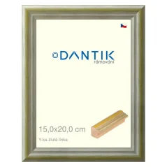 DANTIK obrázok, puzzle, fotorámik 15x20 | Y-ka yellow line (sklo číre)