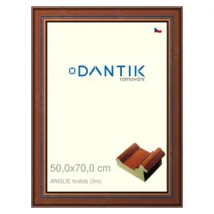 DANTIK obraz, puzzle, fotorámik 50x70 | ENGLAND hnedá (Plexi Clear)