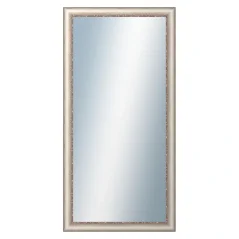DANTIK - Zarámované zrkadlo - rozmer s rámom cca 50x100 cm z lišty PROVENCE biela (2652)
