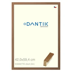 DANTIK obraz, puzzle, foto rám 42x59,4 | KASSETTE orech (Plexi Clear)
