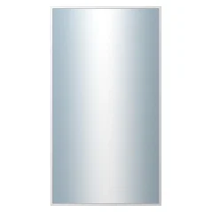 DANTIK - Zarámované zrkadlo - rozmer s rámom cca 50x90 cm z lišty Hliník strieborná - P269-004 (7269004)