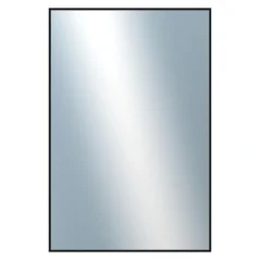 DANTIK - Zrkadlo v ráme - rozmery s rámom cca 80x120 cm z hliníka čierny lesklý - P269-016 (7269016)