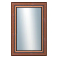 DANTIK - Zarámované zrkadlo - rozmer s rámom cca 40x60 cm z lišty ANGLIE hnedá (561)
