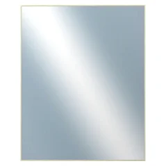 DANTIK - Zarámované zrkadlo - rozmer s rámom cca 80x100 cm z lišty Hliník zlatá lesklá - P01-001 (7001001)