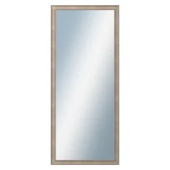 DANTIK - Zarámované zrkadlo - rozmer s rámom cca 60x140 cm z lišty TOOTH malá strieborná (3162)