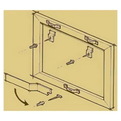Zámek na obrazy (Basic T-Screws) Sada