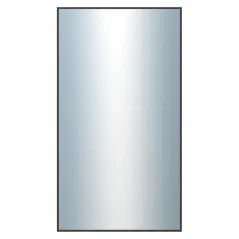DANTIK - Zarámované zrkadlo - rozmer s rámom cca 50x90 cm z lišty Hliník hnedá - P01-022 (7001022)