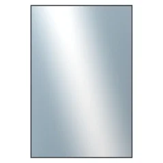 DANTIK - Zrkadlo v ráme - rozmery s rámom cca 80x120 cm z hliníka čiernej farby - P01-021 (7001021)