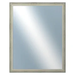DANTIK - Zarámované zrkadlo - rozmer s rámom cca 40x50 cm z lišty DELFINO strieborná (2897)