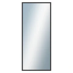 DANTIK - Zrkadlo v ráme - rozmery s rámom cca 60x140 cm z hliníka čiernej farby - P05-021 (7005021)