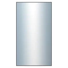 DANTIK - Zrkadlo v ráme - rozmery s rámom cca 50x90 cm z hliníka čiernej farby - P273-250 (7273250)