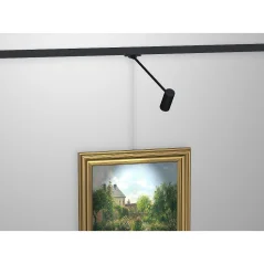 Závesný systém na obrazy - Illume Duo Rail Lišta čierna 200 cm