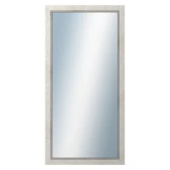 DANTIK - Zarámované zrkadlo - rozmer s rámom cca 50x100 cm z lišty CARRARA biela (2896)