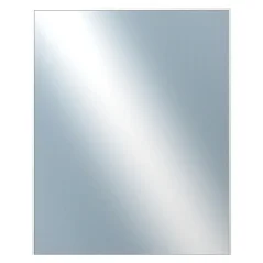 DANTIK - Zarámované zrkadlo - rozmer s rámom cca 40x50 cm z lišty Hliník biela - P273-027 (7273027)