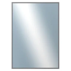 DANTIK - Zarámované zrkadlo - rozmer s rámom cca 50x70 cm z lišty Hliník sivá drás. - P269-223 (7269223)