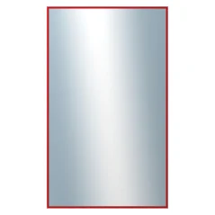 DANTIK - Zrkadlo v ráme - rozmery s rámom cca 60x100 cm z hliníkovej lišty červenej farby P269-210 (7269210)