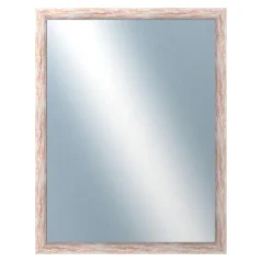 DANTIK - Zrkadlo v ráme - rozmery s rámom cca 70x90 cm FARBA červená veľká (2962)
