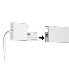 Závěsný systém na obrazy - Illume Napájecí kabel bílý, vývod do boku