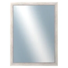 DANTIK - Zarámované zrkadlo - rozmer s rámom cca 60x80 cm z lišty PAINT biela veľká (2960)