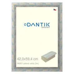 DANTIK rám na obrázok, puzzle, fotografiu 42x59,4 | PAINT green large (Plexi Clear)