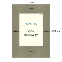 Paspartovací kartón DANTIK - P59 - 4x8464 - 21x29 - 713x18v (A4 na výšku)