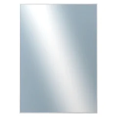 DANTIK - Zarámované zrkadlo - rozmer s rámom cca 50x70 cm z lišty Hliník strieborná lesk - P01-003 (7001003)
