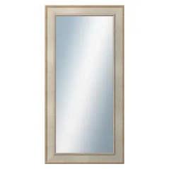 DANTIK - Zarámované zrkadlo - rozmer s rámom cca 50x100 cm z lišty TOOTH strieborná (2779)