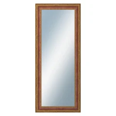 DANTIK - Zrkadlo v ráme - rozmery s rámom cca 50x120 cm z HRADU červenej farby (3006)