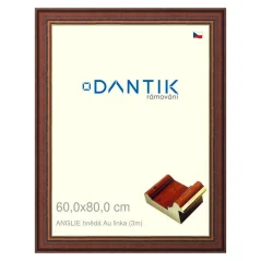 DANTIK obraz, puzzle, fotorámik 60x80 | ENGLAND brown Au line (Plexi Clear)
