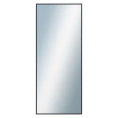 DANTIK - Zrkadlo v ráme - rozmery s rámom cca 50x120 cm z hliníka čiernej farby - P02-021 (7002021)