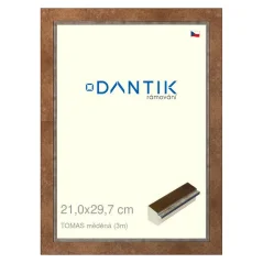 DANTIK obraz, puzzle, fotorámik 21x29,7 | TOMAS meď (sklo číre) DANTIK obraz, puzzle, fotorámik 21x29,7 | TOMAS meď (sklo číre)