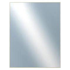 DANTIK - Zarámované zrkadlo - rozmer s rámom cca 70x90 cm z lišty Hliník zlatá lesklá - P01-001 (7001001)