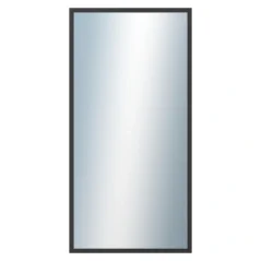 DANTIK - Zrkadlo v ráme - rozmery s rámom cca 60x120 cm z hliníka čiernej farby - P05-021 (7005021)
