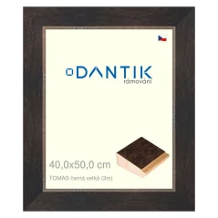 DANTIK rám na obrázky, puzzle, fotografie 40x50 | TOMAS čierny veľký (Plexi Clear)