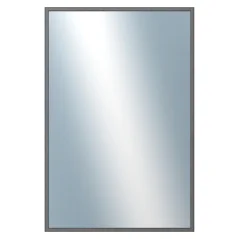 DANTIK - Zarámované zrkadlo - rozmer s rámom cca 40x60 cm z lišty Hliník grafit drás - P269-224 (7269224)