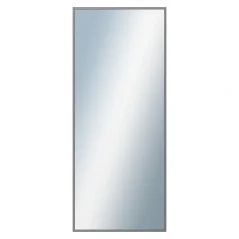 DANTIK - Zarámované zrkadlo - rozmer s rámom cca 50x120 cm z lišty Hliník sivá drás. - P269-223 (7269223)