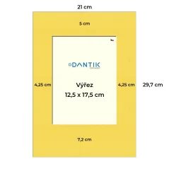 Paspartovací kartón DANTIK - P59 - 4x8436 - 21x29 - 713x18v (A4 na výšku)