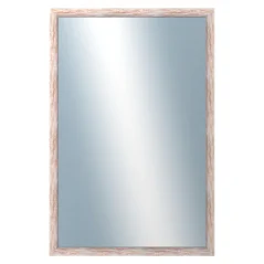 DANTIK - Zrkadlo v ráme - rozmery s rámom cca 80x120 cm z LAKOVACEJ pásky červenej veľkej (2962)