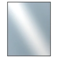 DANTIK - Zrkadlo v ráme - rozmery s rámom cca 40x50 cm z hliníka čiernej farby - P273-250 (7273250)