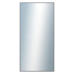 DANTIK - Zarámované zrkadlo - rozmer s rámom cca 50x100 cm z lišty Hliník sivá - P269-006 (7269006)