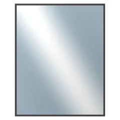 DANTIK - Zarámované zrkadlo - rozmer s rámom cca 40x50 cm z lišty Hliník hnedá - P01-022 (7001022)