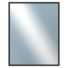 DANTIK - Zrkadlo v ráme - rozmery s rámom cca 40x50 cm z hliníka čierny lesklý - P269-016 (7269016)