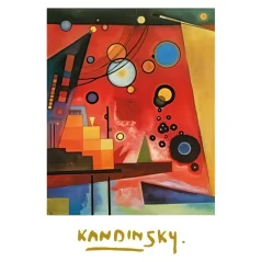 Reprodukcia Kandinsky Wassily - Schweres Rot - 60x80