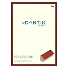 DANTIK obrázok, puzzle, fotorámik 59,4x84 | INCLINATA farba červená (Plexi Clear)