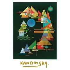 Reprodukcia Kandinsky Wassily - Spitzen im Bogen - 1927 - 60x80