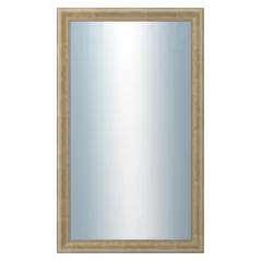 DANTIK - Zrkadlo v ráme - rozmery s rámom cca 60x100 cm z lišty WING malá zlatá patina (2774)
