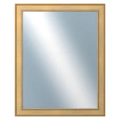 DANTIK - Zarámované zrkadlo - rozmer s rámom cca 80x100 cm z lišty TOOTH zlatá (2778)